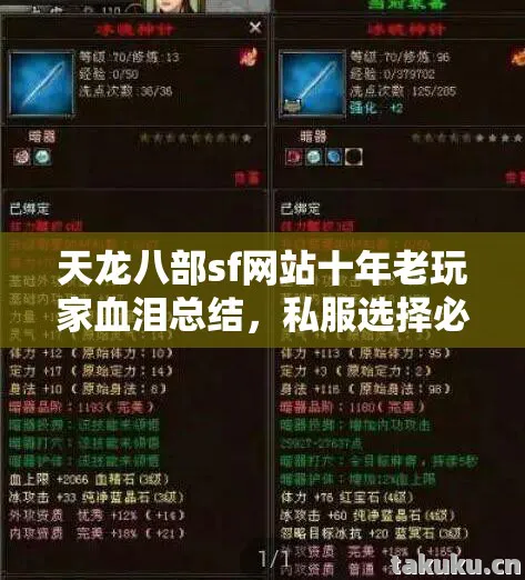 天龙八部sf网站十年老玩家血泪总结，私服选择必知的那些事儿天龙私服