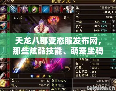 萌宠坐骑与鲜活阵营背后的故事天龙八部私服图片
