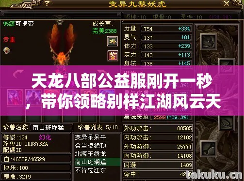 天龙八部公益服刚开一秒,带你领略别样江湖风云天龙八部私服 天龙八部公益服刚开一秒,带你领略别样江湖风云天龙八部私服