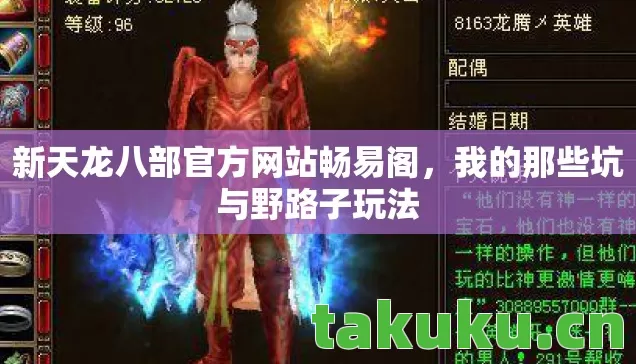 新天龙八部官方网站畅易阁,我的那些坑与野路子玩法 新天龙八部官方网站畅易阁,我的那些坑与野路子玩法