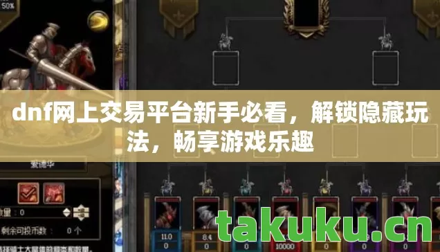 dnf网上交易平台新手必看图片