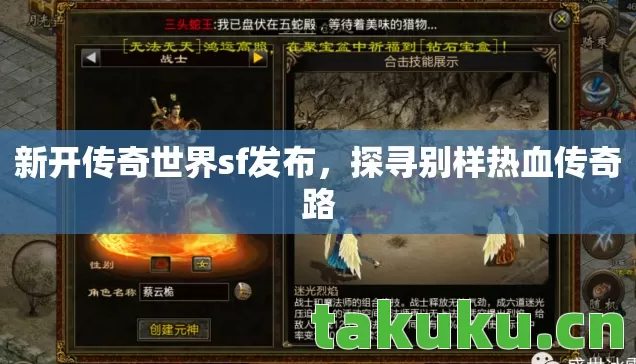 新开传奇世界sf发布图片