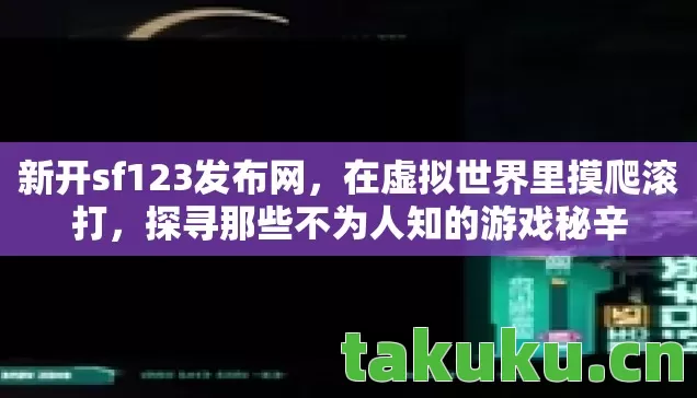 新开sf123发布网，在虚拟世界里摸爬滚打，探寻那些不为人知的游戏秘辛