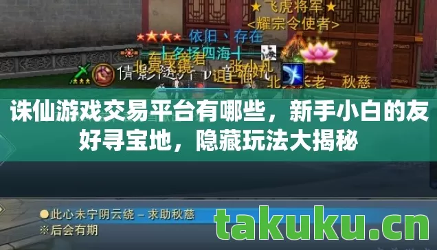 诛仙游戏交易平台有哪些，新手小白的友好寻宝地，隐藏玩法大揭秘