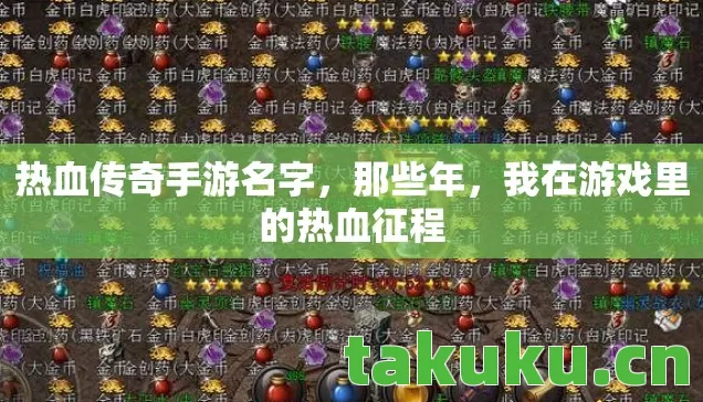 热血传奇手游名字，那些年，我在游戏里的热血征程