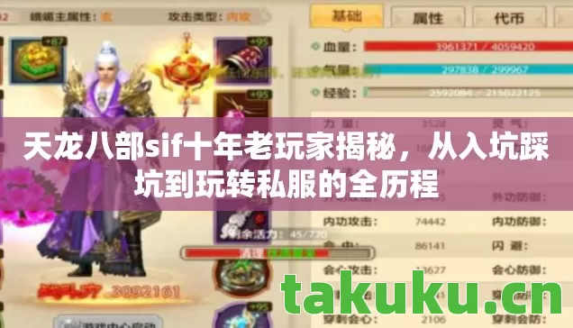 天龙八部sif十年老玩家揭秘，从入坑踩坑到玩转私服的全历程