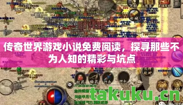 传奇世界游戏小说免费阅读，探寻那些不为人知的精彩与坑点