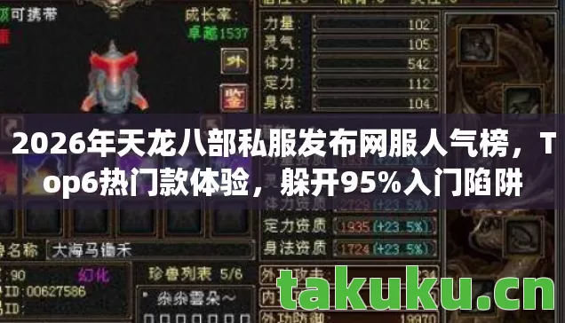 2026年天龙八部私服发布网服人气榜,Top6热门款体验,躲开95%入门陷阱 2026年天龙八部私服发布网服人气榜,Top6热门款体验,躲开95%入门陷阱