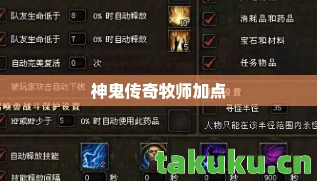 神鬼传奇牧师加点图片