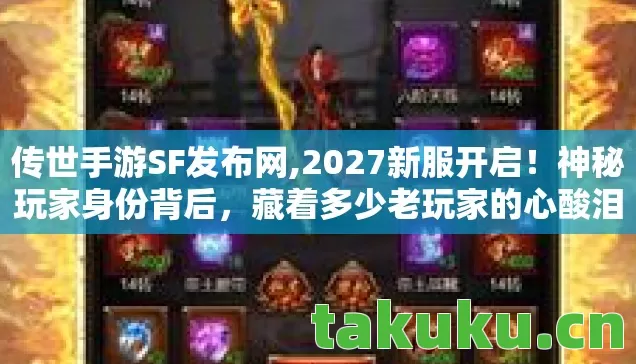 传世手游SF发布网,2027新服开启！神秘玩家身份背后，藏着多少老玩家的心酸泪？